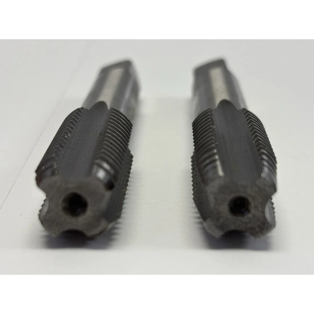 2 Pc M6 x 2 Metric Hand Thread Tap Set Machine Tool Steel Internal Threading